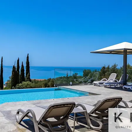 Blue Pearl With Private Pool In Afrato Village! Infinite Sea Views!