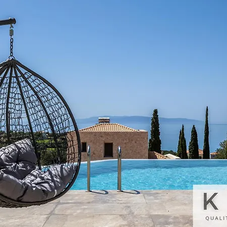 Blue Pearl With Private Pool In Afrato Village! Infinite Sea Views! *
