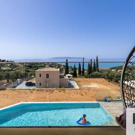 Blue Pearl With Private Pool In Afrato Village! Infinite Sea Views! Trapezaki (Kefalonia)