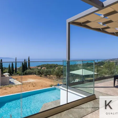 Blue Pearl With Private Pool In Afrato Village! Infinite Sea Views! Vilă Trapezaki (Kefalonia)