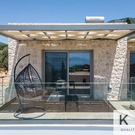 Vilă Blue Pearl With Private Pool In Afrato Village! Infinite Sea Views! Trapezaki (Kefalonia)