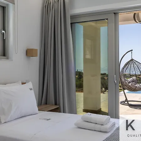 Blue Pearl With Private Pool In Afrato Village! Infinite Sea Views! Vilă *